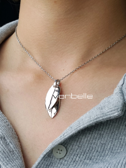 04- Skye's low poly leaf necklace  , Handmade/ Fan made Valorant inspired